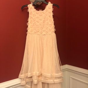 Soft pink hi-lo dress Girls sz 16 (kids)